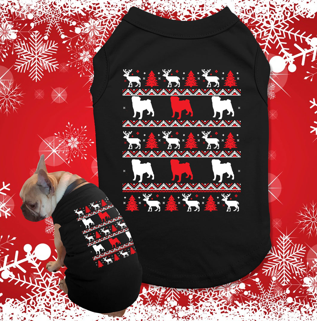 Merry Pugsmas Pug Tank Top